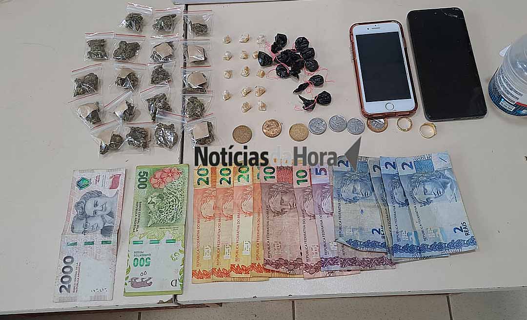 Jovem grávida é presa pela Força Tática por suspeita de tráfico de drogas em Rio Branco