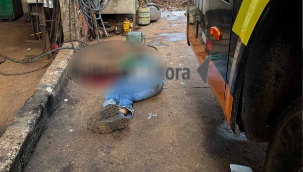 Explosão de pneu mata trabalhador dentro de garagem Trans Acreana em Rio Branco