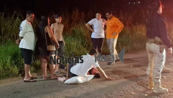 Idoso é atingido por caminhão e fica ferido na BR-364, no Segundo Distrito de Rio Branco