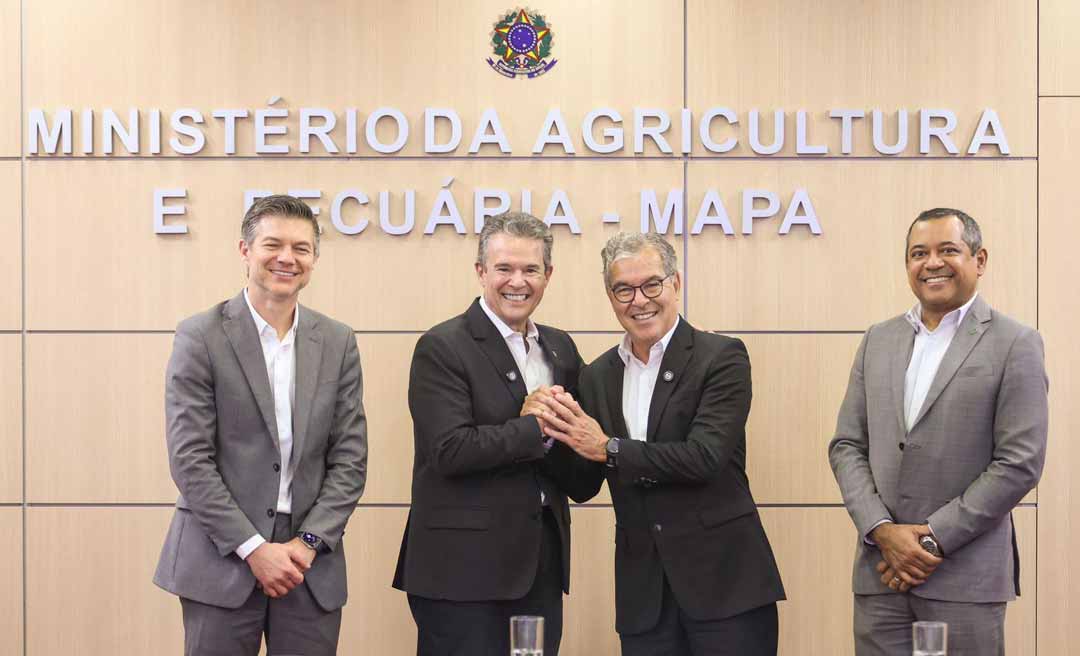 Jorge Viana articula com ministro da Agricultura abertura de mercados para carnes do Acre