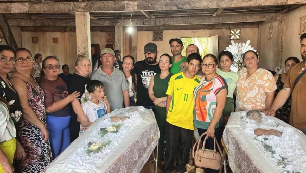 Família cobra justiça após sepultamento marcado por comoção de vítimas de emboscada na zona rural de Lábrea