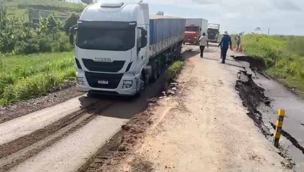 A pedido da CGU, trecho conhecido como Vale das Erosões tem obras paralisadas