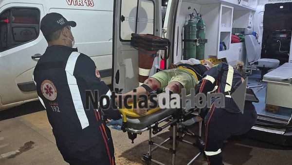 Queda de motocicleta deixa jovem ferido na Estrada do Quixadá, em Rio Branco