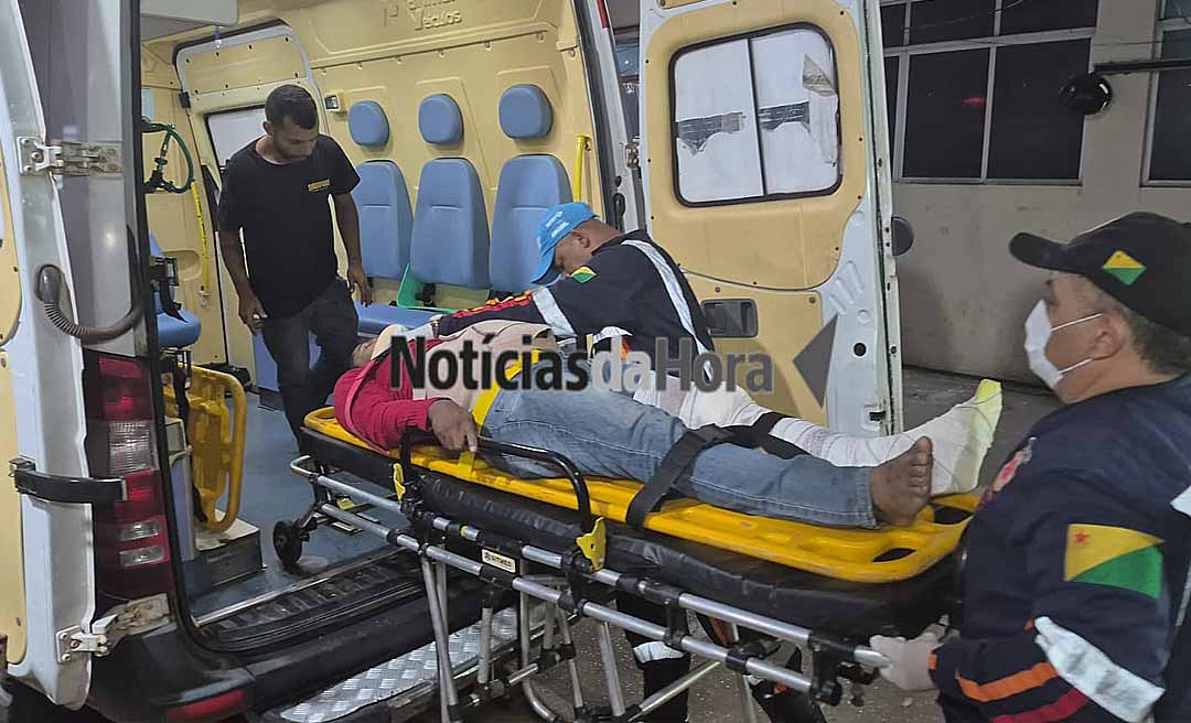 Colisão entre motos deixa entregadores feridos em cruzamento movimentado da Capital