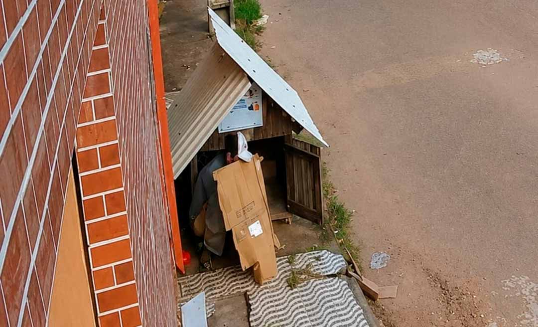 “Cada dia fica mais difícil”, desabafa ativista da causa animal após ato de vandalismo em casinha comunitária em Rio Branco