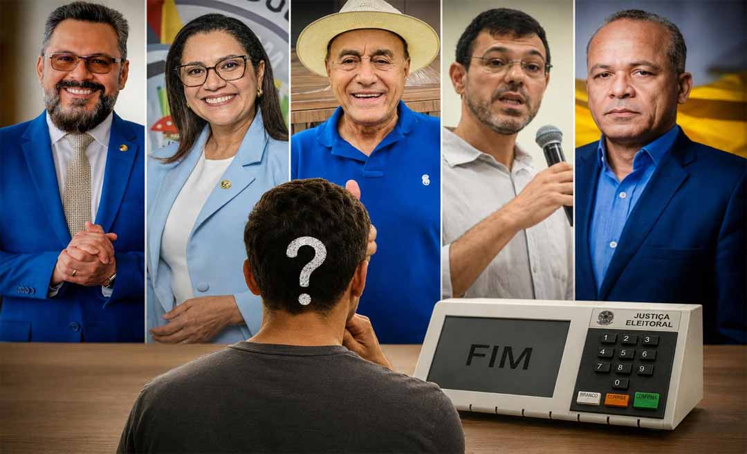 Percentual de indecisos quanto ao governo do Acre é alto; pré-candidatos parecem ‘esquecidos’ pelo eleitor