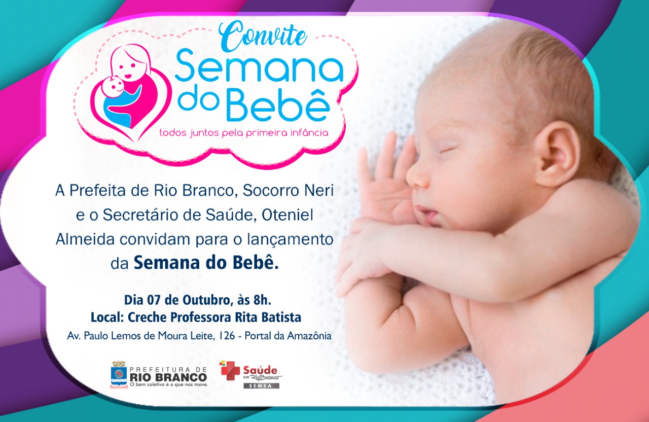 Convite Semana do Bebê